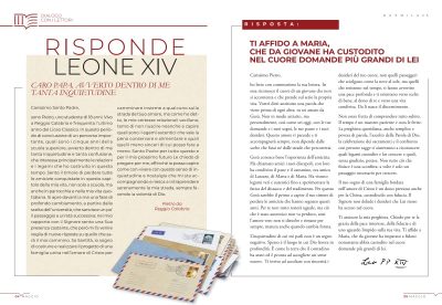 Itália: Papa responde a carta de jovem estudante na revista «Praça de São Pedro»
