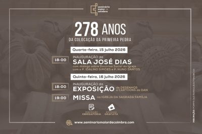 Coimbra: Seminário Maior celebra 278 anos desde a primeira pedra